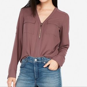 Express Zip Up Chelsea Blouse